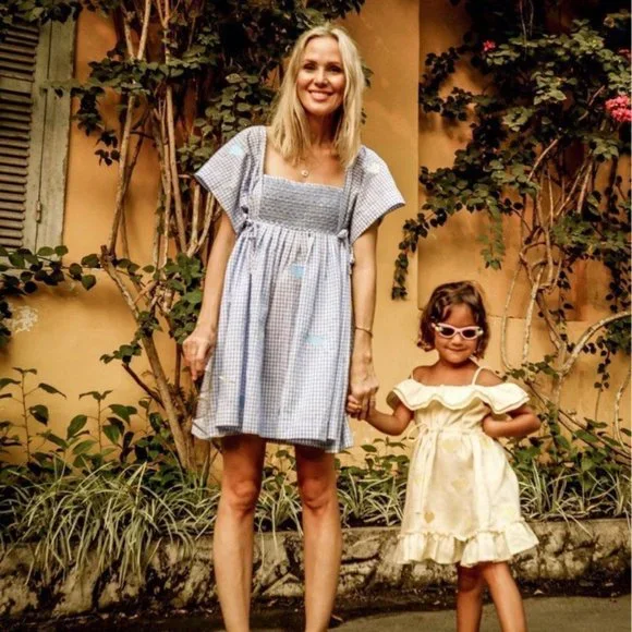 Innika Choo Farm Smock - Baby Blue Gingham, OS, EUC - Picture 3 of 8